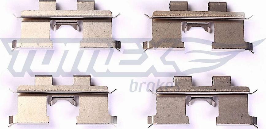 TOMEX brakes TX 44-46 - Комплектуючі, колодки дискового гальма autozip.com.ua