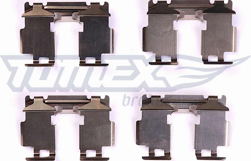 TOMEX brakes TX 44-40 - Комплектуючі, колодки дискового гальма autozip.com.ua