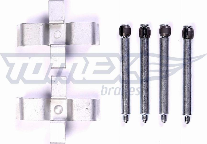 TOMEX brakes TX 44-42 - Комплектуючі, колодки дискового гальма autozip.com.ua