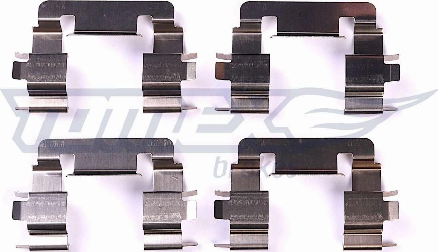 TOMEX brakes TX 44-56 - Комплектуючі, колодки дискового гальма autozip.com.ua