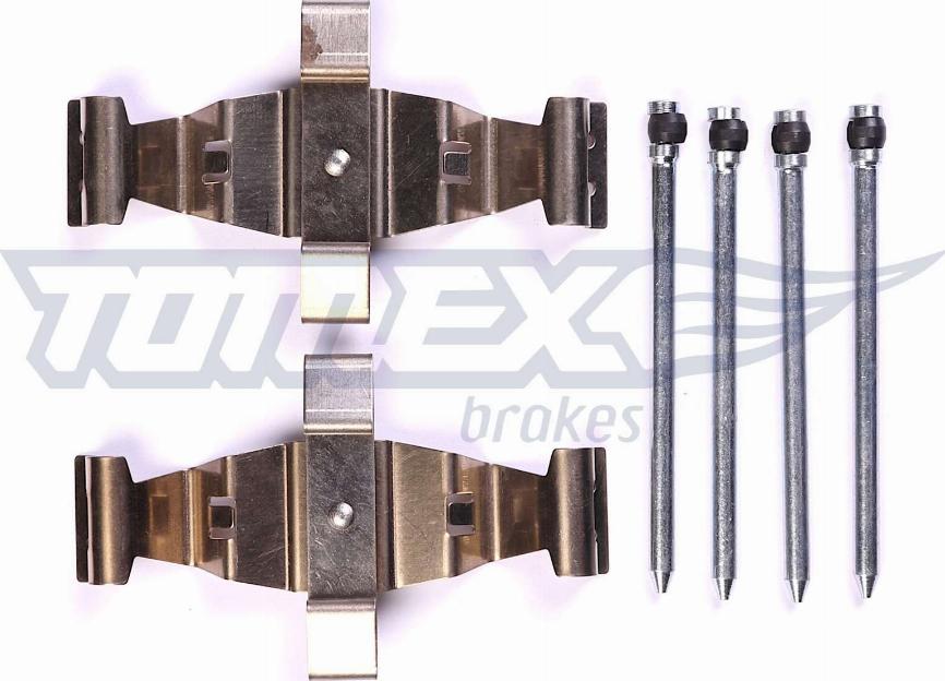 TOMEX brakes TX 44-51 - Комплектуючі, колодки дискового гальма autozip.com.ua