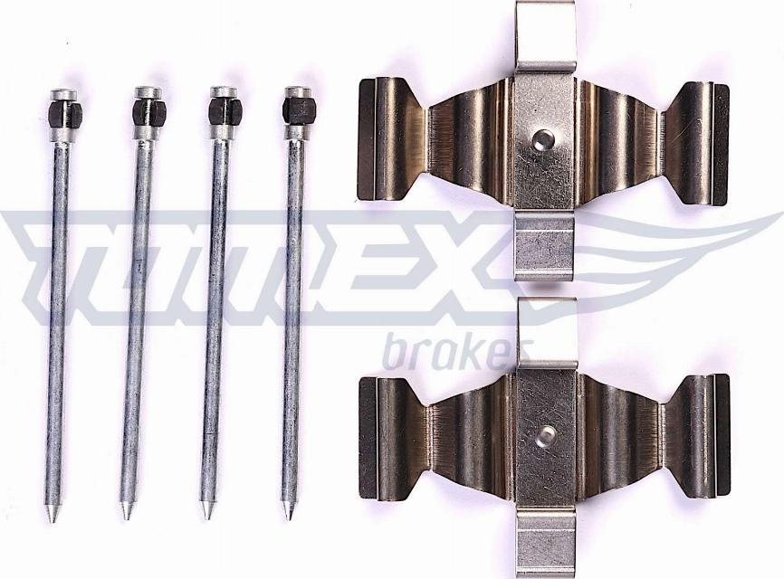 TOMEX brakes TX 44-52 - Комплектуючі, колодки дискового гальма autozip.com.ua