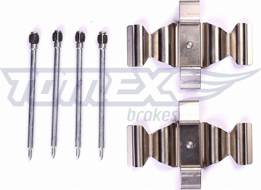 TOMEX brakes TX 44-64 - Комплектуючі, колодки дискового гальма autozip.com.ua