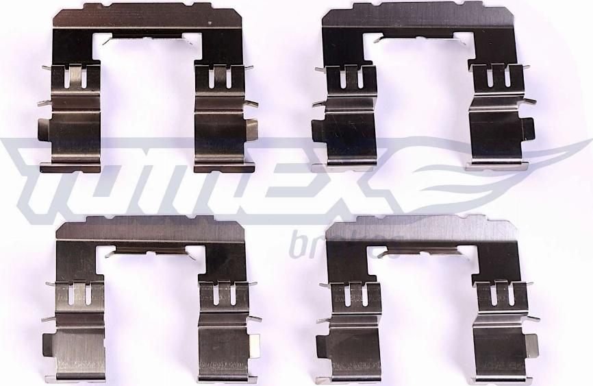 TOMEX brakes TX 44-68 - Комплектуючі, колодки дискового гальма autozip.com.ua