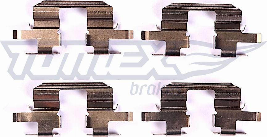 TOMEX brakes TX 44-67 - Комплектуючі, колодки дискового гальма autozip.com.ua