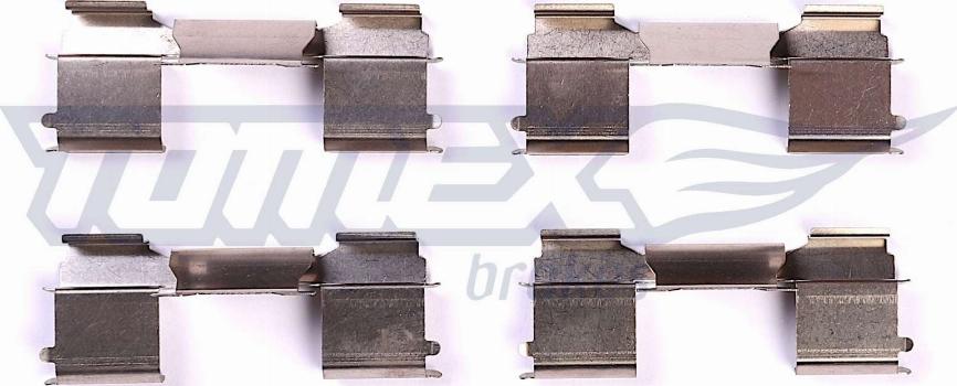 TOMEX brakes TX 44-06 - Комплектуючі, колодки дискового гальма autozip.com.ua