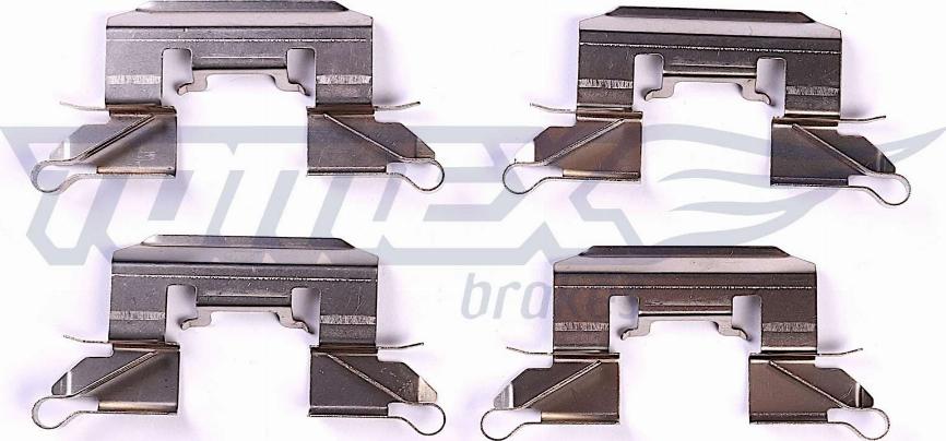 TOMEX brakes TX 44-19 - Комплектуючі, колодки дискового гальма autozip.com.ua