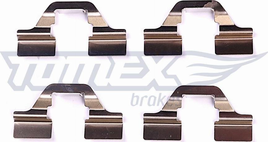 TOMEX brakes TX 44-10 - Комплектуючі, колодки дискового гальма autozip.com.ua