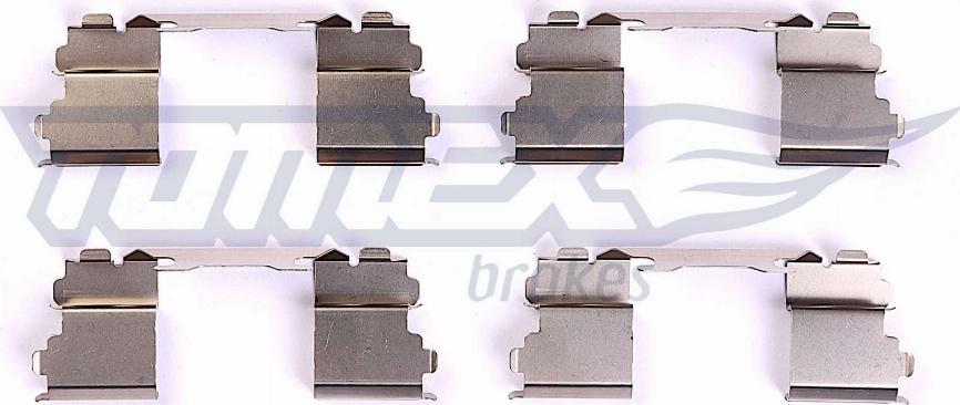 TOMEX brakes TX 44-18 - Комплектуючі, колодки дискового гальма autozip.com.ua