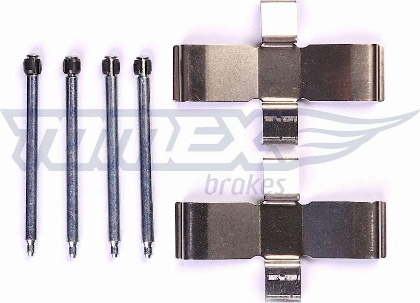 TOMEX brakes TX 44-81 - Комплектуючі, колодки дискового гальма autozip.com.ua