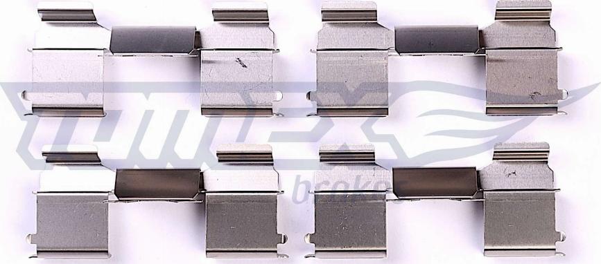 TOMEX brakes TX 44-39 - Комплектуючі, колодки дискового гальма autozip.com.ua