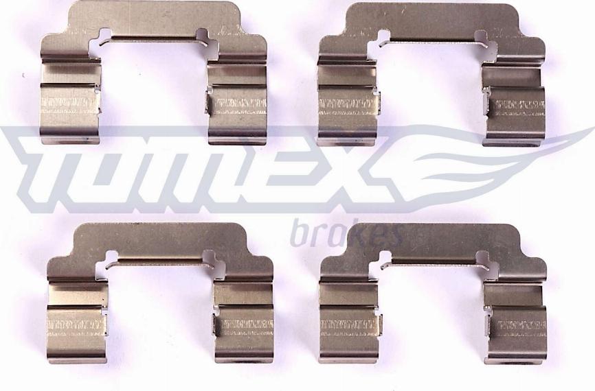 TOMEX brakes TX 44-34 - Комплектуючі, колодки дискового гальма autozip.com.ua
