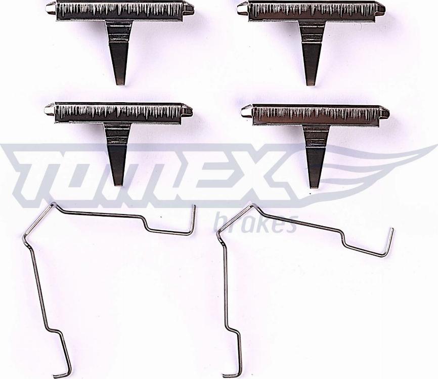 TOMEX brakes TX 44-76 - Комплектуючі, колодки дискового гальма autozip.com.ua