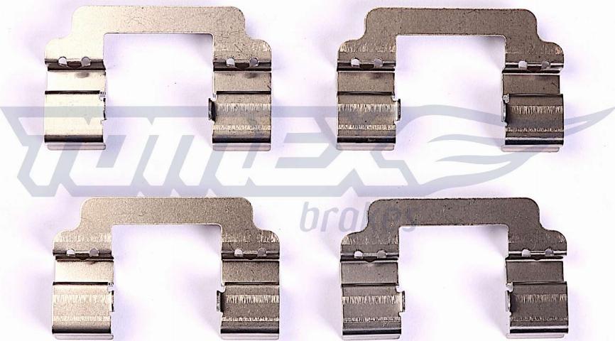 TOMEX brakes TX 44-71 - Комплектуючі, колодки дискового гальма autozip.com.ua