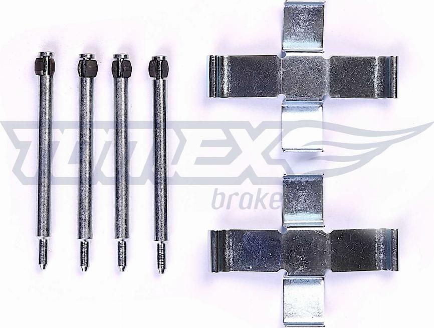 TOMEX brakes TX 44-72 - Комплектуючі, колодки дискового гальма autozip.com.ua