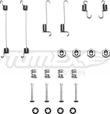 TOMEX brakes TX 40-30 - Комплектуючі, барабанний гальмівний механізм autozip.com.ua
