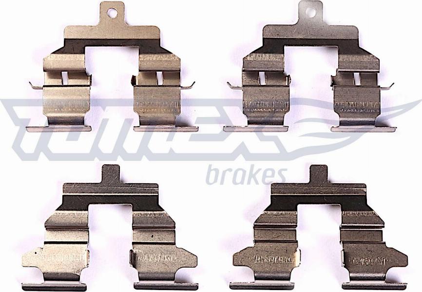 TOMEX brakes TX 43-96 - Комплектуючі, колодки дискового гальма autozip.com.ua
