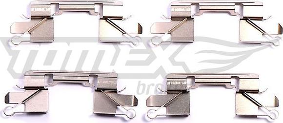 TOMEX brakes TX 43-91 - Комплектуючі, колодки дискового гальма autozip.com.ua