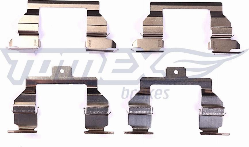 TOMEX brakes TX 43-92 - Комплектуючі, колодки дискового гальма autozip.com.ua