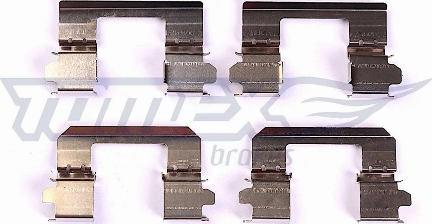 TOMEX brakes TX 43-48 - Комплектуючі, колодки дискового гальма autozip.com.ua