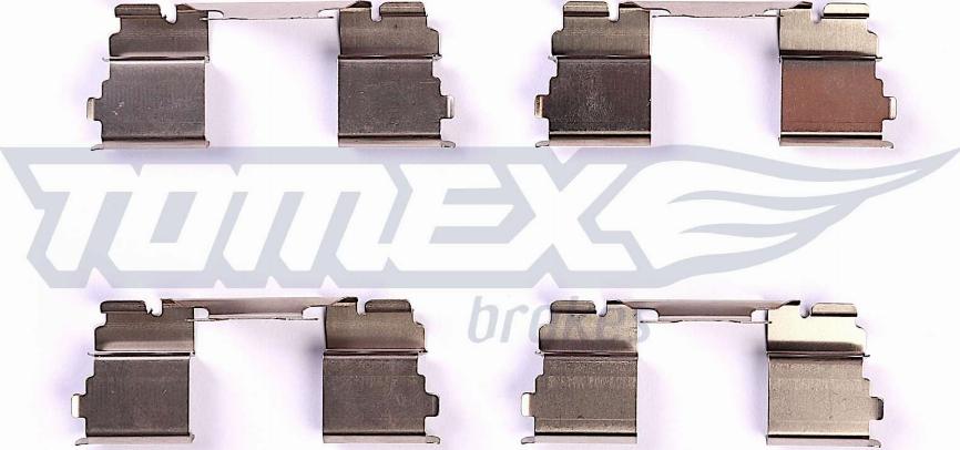 TOMEX brakes TX 43-50 - Комплектуючі, колодки дискового гальма autozip.com.ua
