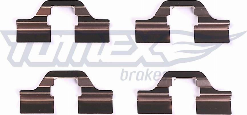 TOMEX brakes TX 43-05 - Комплектуючі, колодки дискового гальма autozip.com.ua