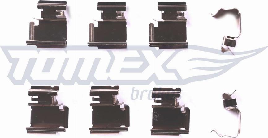 TOMEX brakes TX 43-01 - Комплектуючі, колодки дискового гальма autozip.com.ua