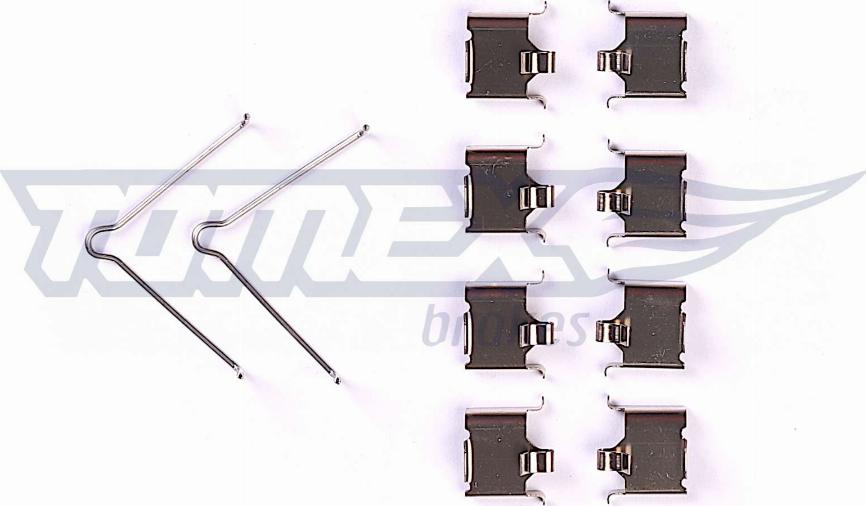 TOMEX brakes TX 43-08 - Комплектуючі, колодки дискового гальма autozip.com.ua