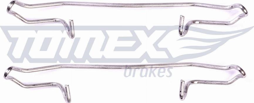 TOMEX brakes TX 43-02 - Комплектуючі, колодки дискового гальма autozip.com.ua