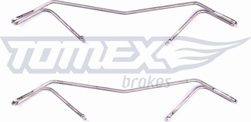 TOMEX brakes TX 43-07 - Комплектуючі, колодки дискового гальма autozip.com.ua