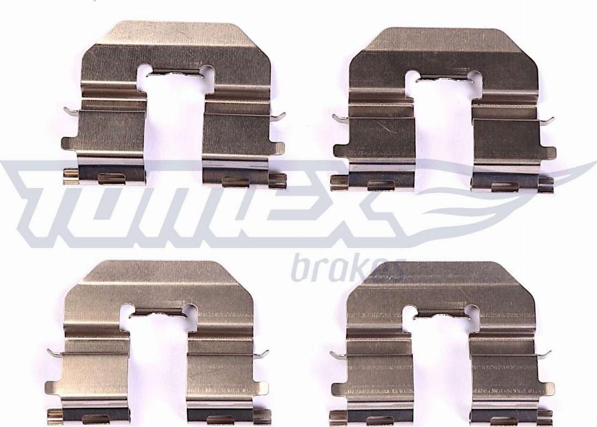 TOMEX brakes TX 43-89 - Комплектуючі, колодки дискового гальма autozip.com.ua