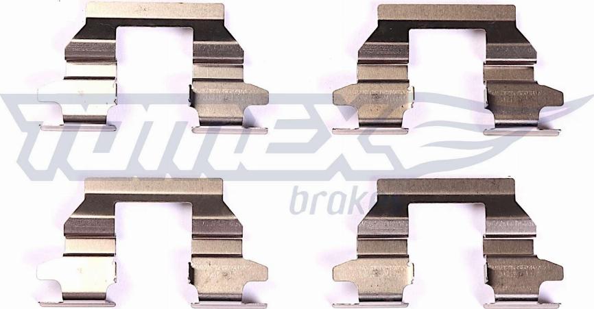 TOMEX brakes TX 43-85 - Комплектуючі, колодки дискового гальма autozip.com.ua
