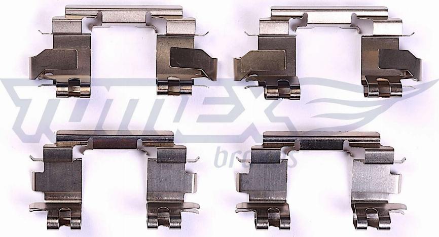 TOMEX brakes TX 43-80 - Комплектуючі, колодки дискового гальма autozip.com.ua
