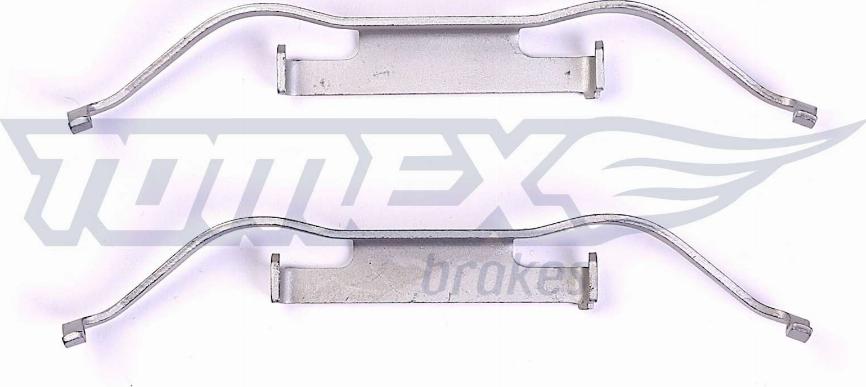 TOMEX brakes TX 43-88 - Комплектуючі, колодки дискового гальма autozip.com.ua