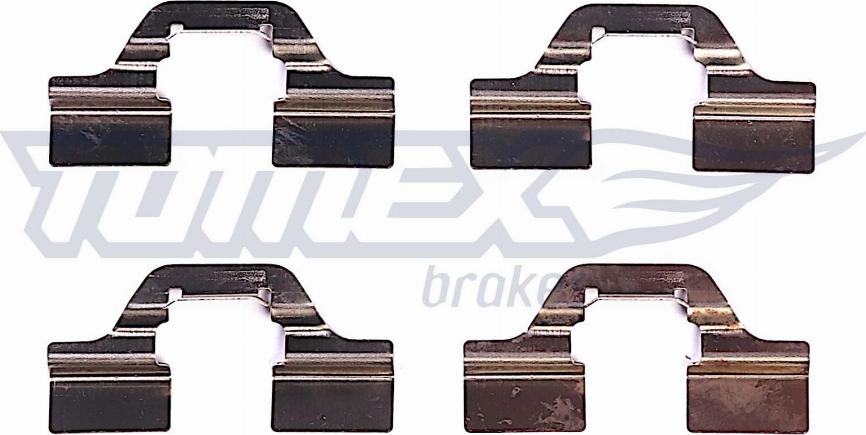 TOMEX brakes TX 43-83 - Комплектуючі, колодки дискового гальма autozip.com.ua