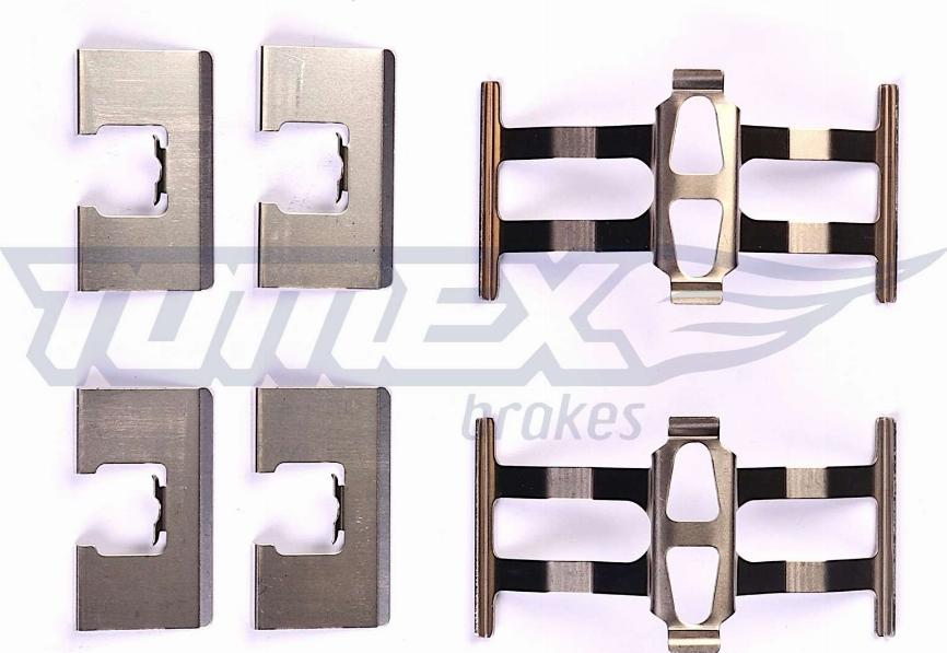 TOMEX brakes TX 43-39 - Комплектуючі, колодки дискового гальма autozip.com.ua