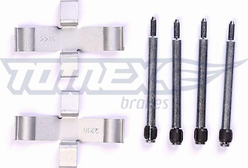 TOMEX brakes TX 43-25 - Комплектуючі, колодки дискового гальма autozip.com.ua