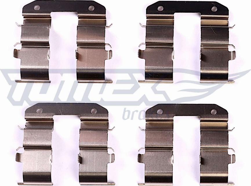 TOMEX brakes TX 43-20 - Комплектуючі, колодки дискового гальма autozip.com.ua