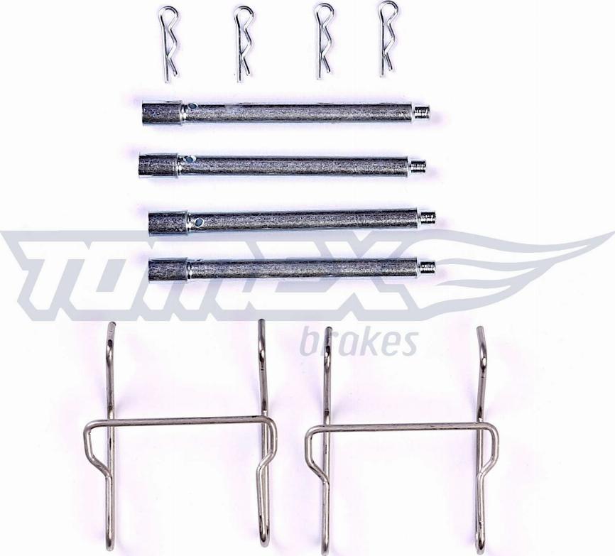 TOMEX brakes TX 43-22 - Комплектуючі, колодки дискового гальма autozip.com.ua