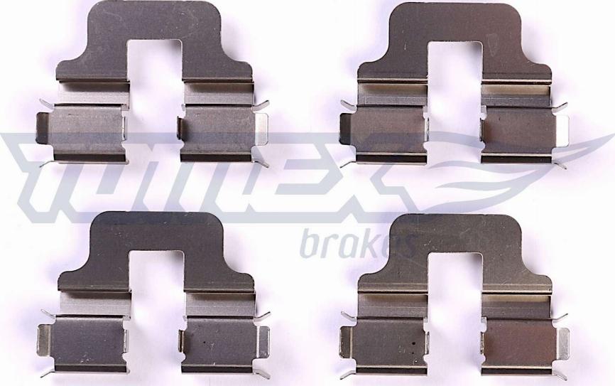 TOMEX brakes TX 43-76 - Комплектуючі, колодки дискового гальма autozip.com.ua