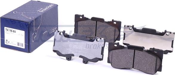 TOMEX brakes TX 19-93 - Гальмівні колодки, дискові гальма autozip.com.ua