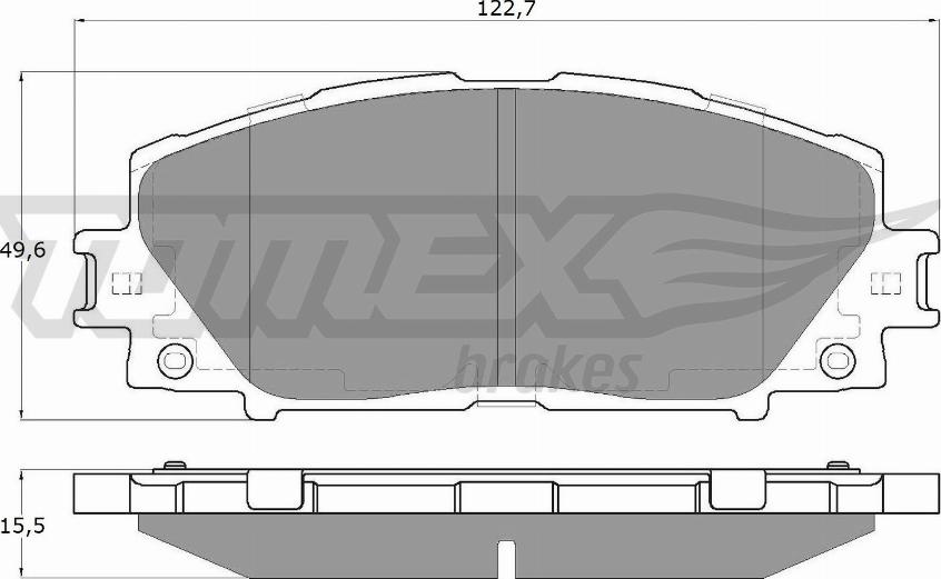 TOMEX brakes TX 19-35 - Гальмівні колодки, дискові гальма autozip.com.ua