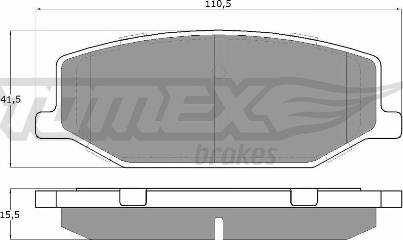 TOMEX brakes TX 19-36 - Гальмівні колодки, дискові гальма autozip.com.ua