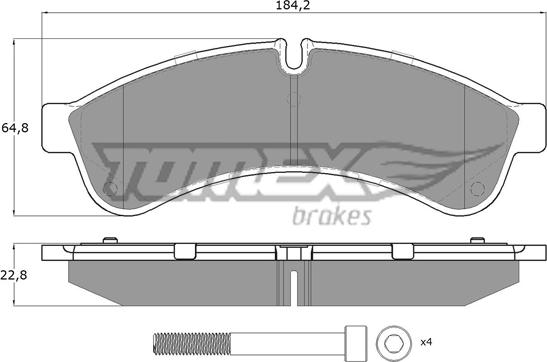 TOMEX brakes TX 19-30 - Гальмівні колодки, дискові гальма autozip.com.ua