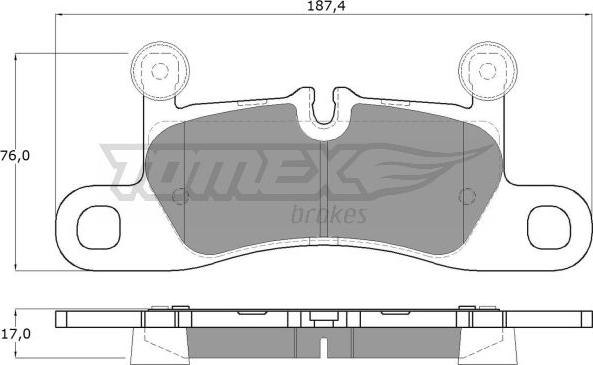 TOMEX brakes TX 19-26 - Гальмівні колодки, дискові гальма autozip.com.ua