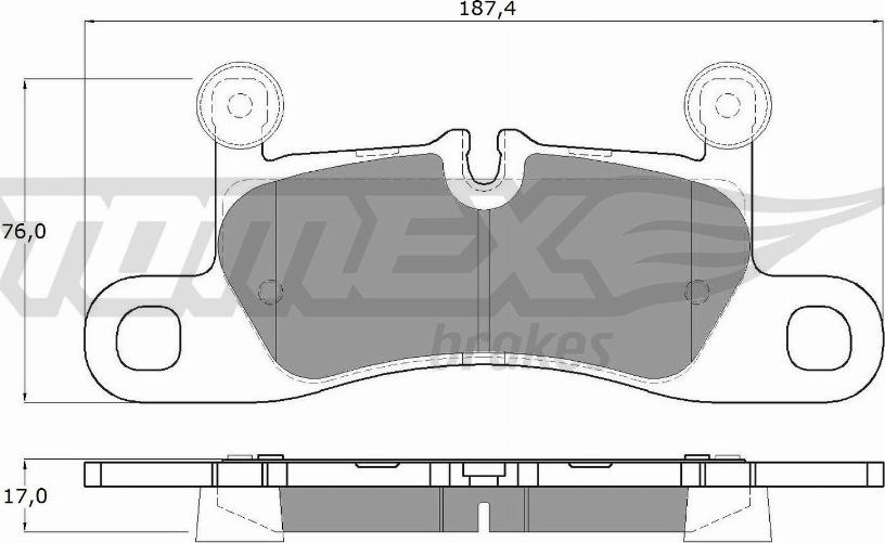 TOMEX brakes TX 19-26 - Гальмівні колодки, дискові гальма autozip.com.ua