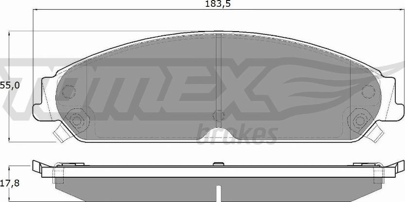 TOMEX brakes TX 19-20 - Гальмівні колодки, дискові гальма autozip.com.ua