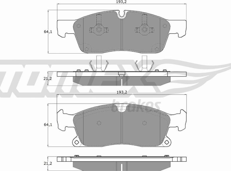 TOMEX brakes TX 19-28 - Гальмівні колодки, дискові гальма autozip.com.ua