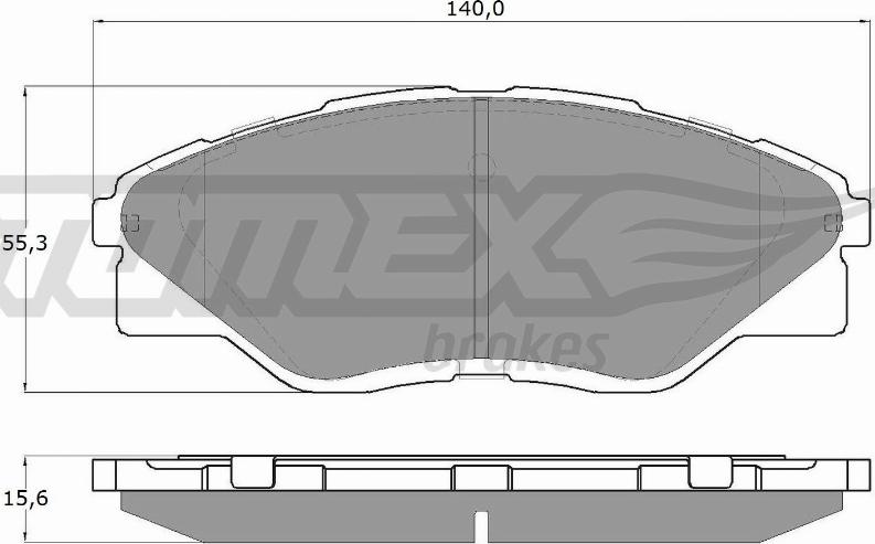 TOMEX brakes TX 19-72 - Гальмівні колодки, дискові гальма autozip.com.ua