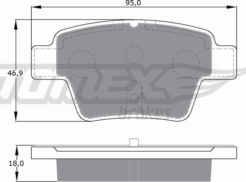 TOMEX brakes TX 14-65 - Гальмівні колодки, дискові гальма autozip.com.ua